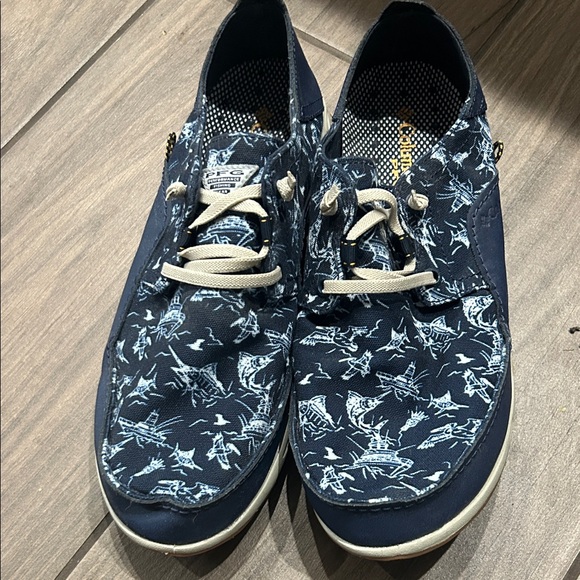 Columbia Other - Columbia Men's Navy and White Boat Shoes